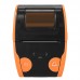 Portable 58mm Bluetooth POS Receipt Thermal Printer, Compatible with iOS/Android/Windows QS-5806 - Orange